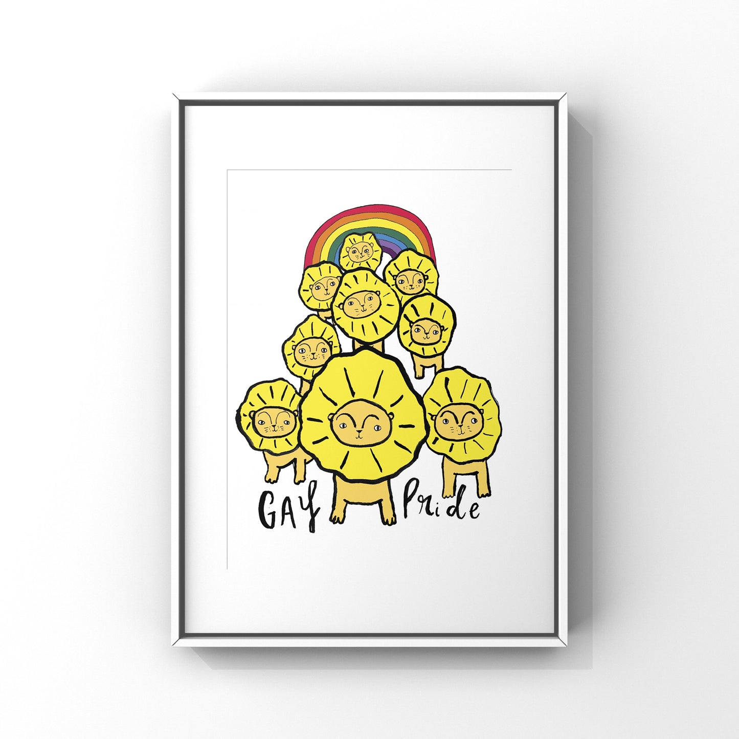 Gay Pride Print, Wall art, Wall Decor (unframed)