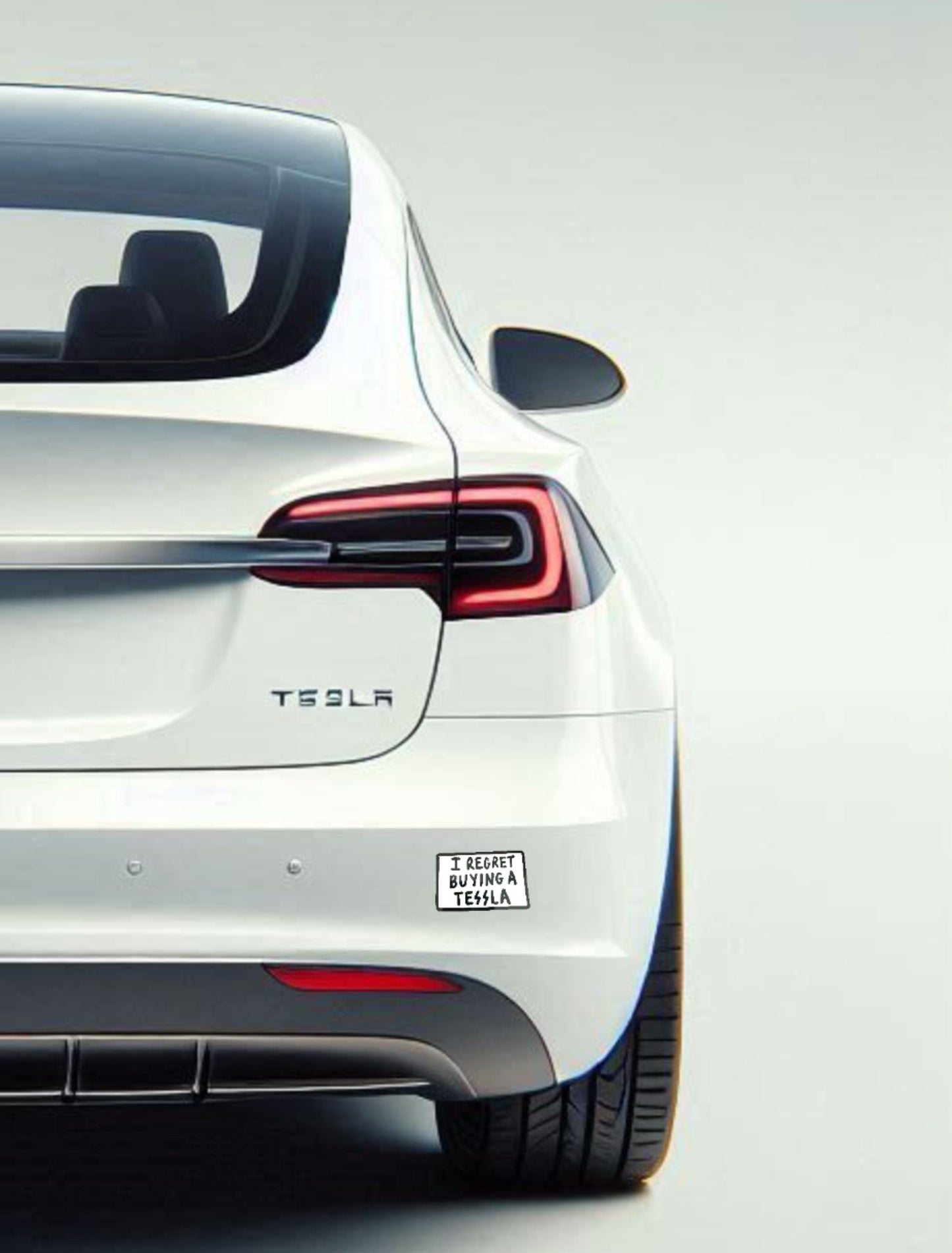 I Regret buying a Tesla (Tessla)Sticker