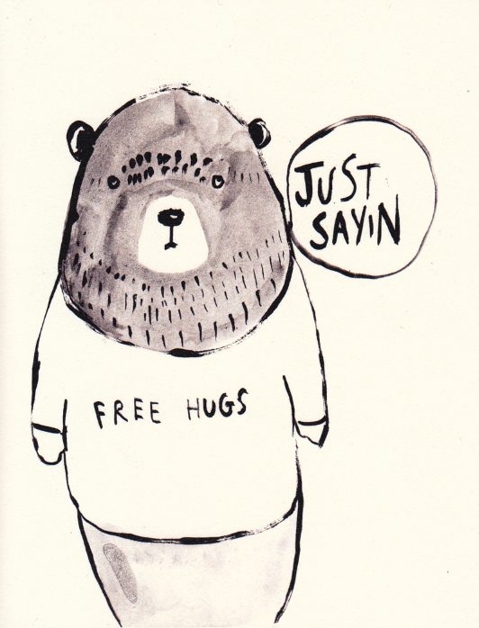 Free Hugs Greeting Card
