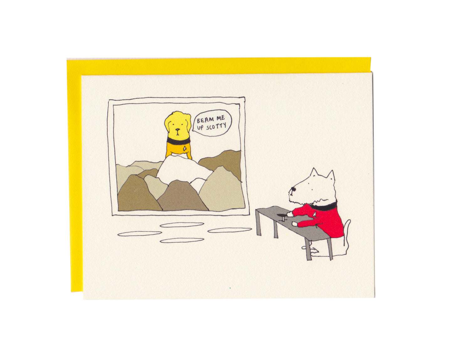 Beam me up Scotty Greeting Card