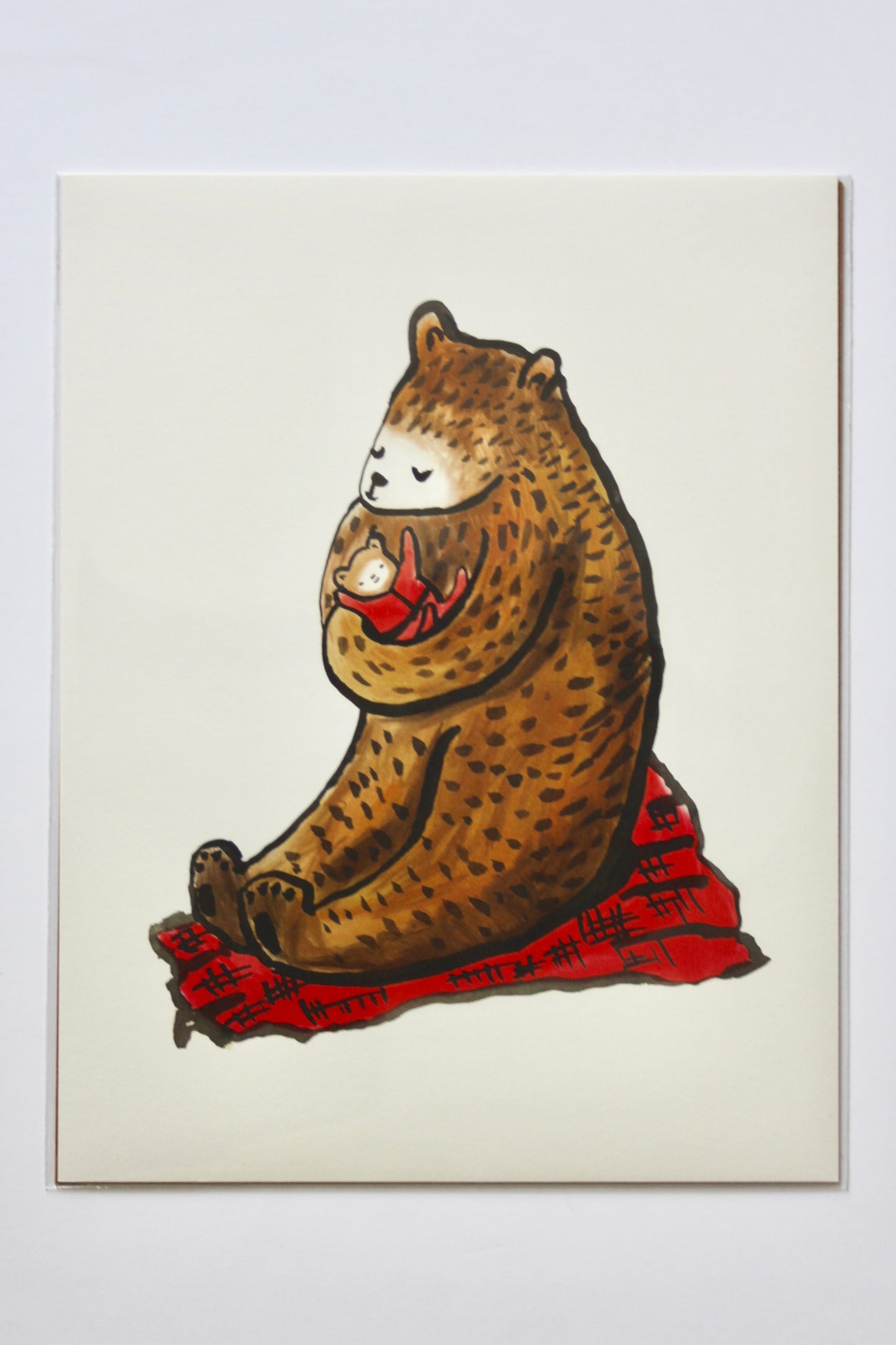 Nursery Mama/Papa Bear Art Print, Wall art, Wall Decor (unframed)