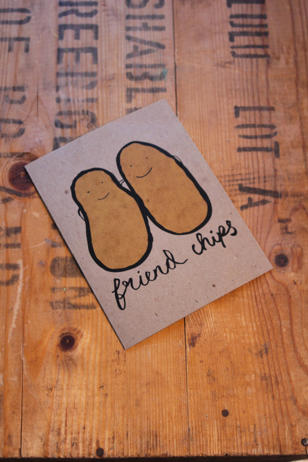Friend Chips Greeting Card