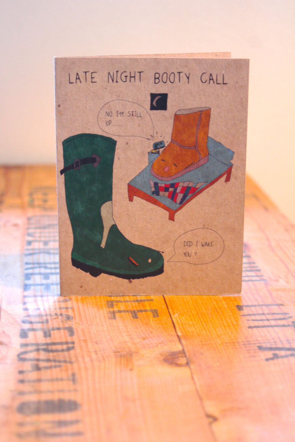 Late Night Booty Call Greeting Card