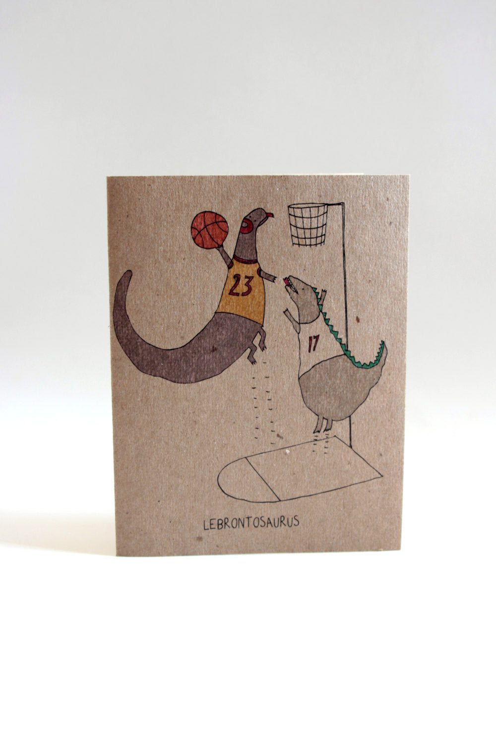 Lebrontosaurus Greeting Card