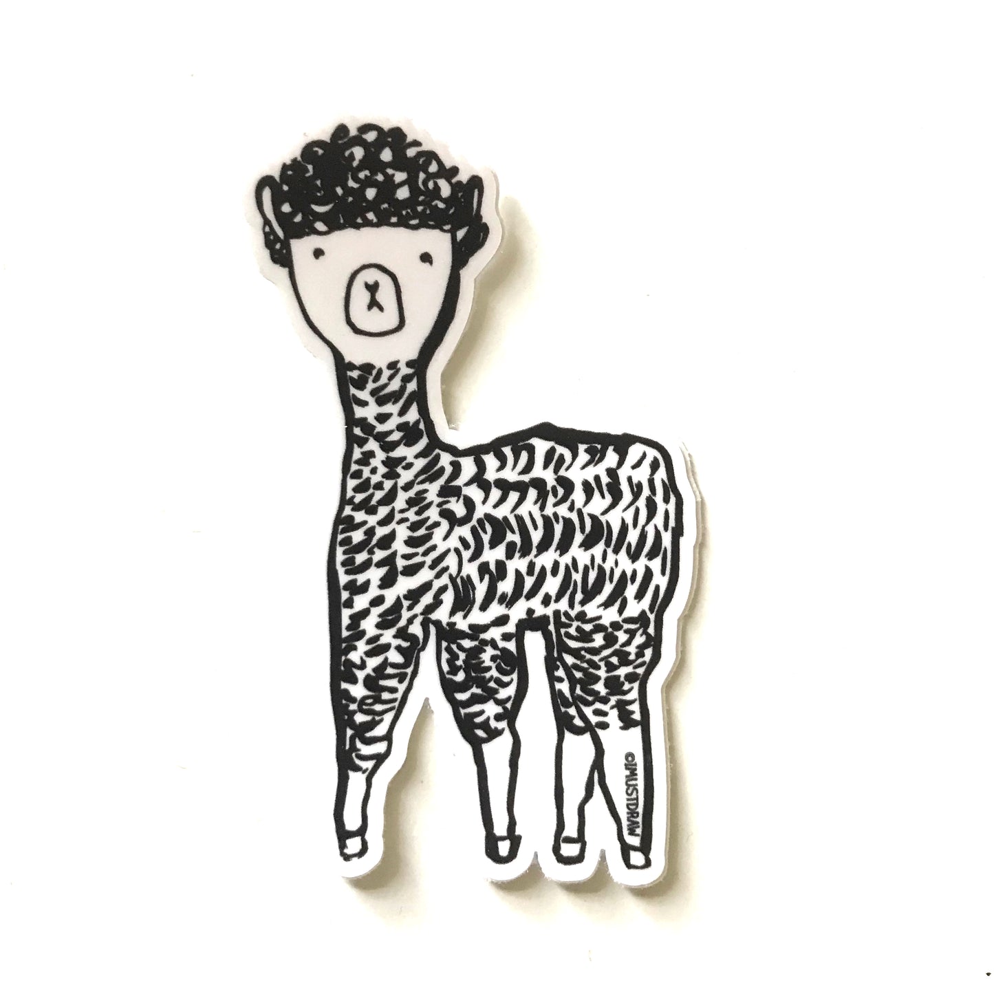 No drama llama sticker