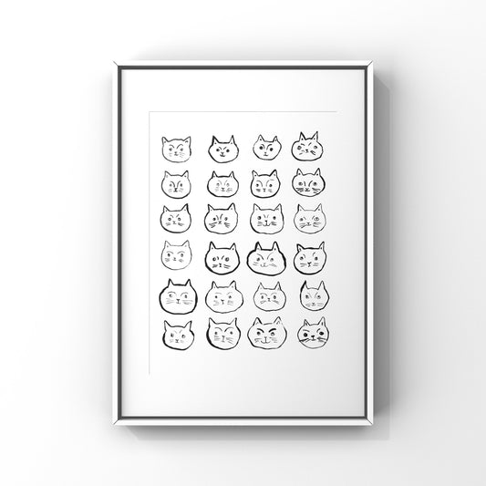 Modern Cat Print