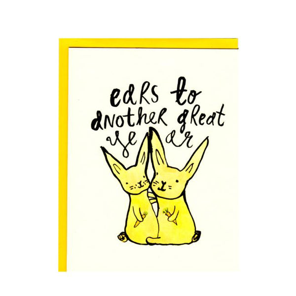 Ears To Another Great Year Anniversary Greeting Card