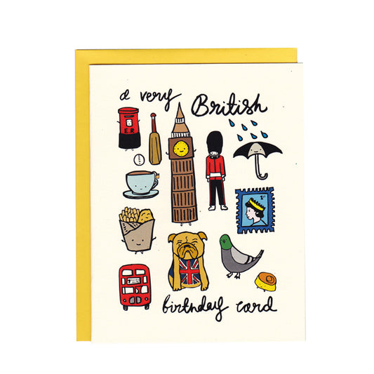 A Very British Birthday Card