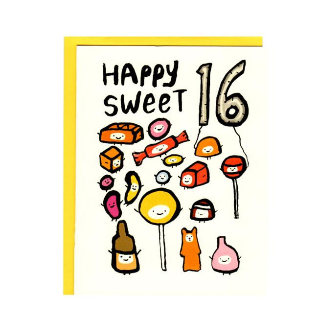 Happy Sweet 16 Birthday Card