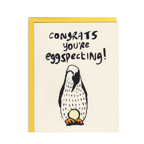 Congratulations You're Eggspecting Greeting Card