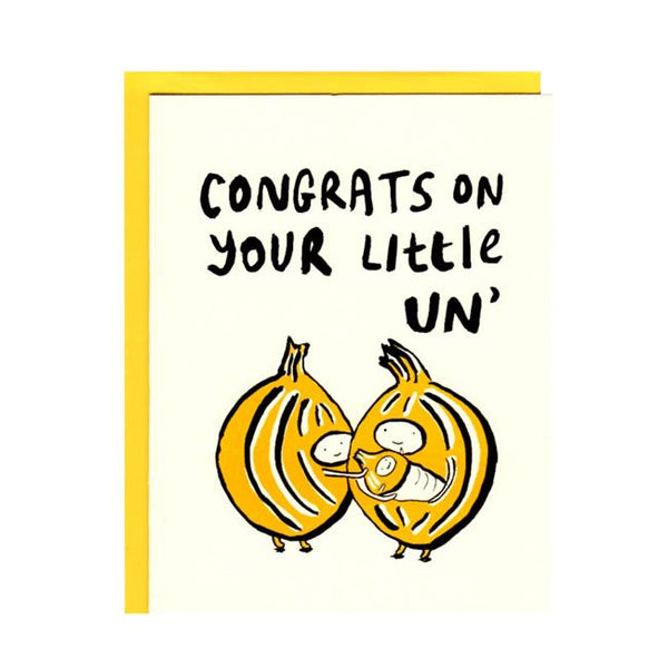 Congrats on Your little Un Onion Card