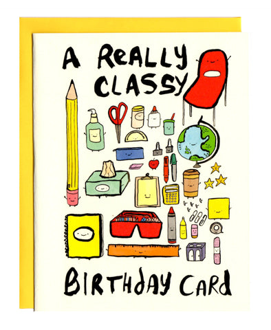 A Really Classy Birthday Card