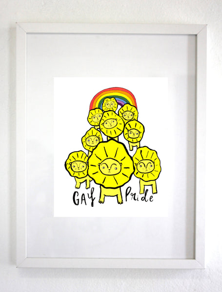 Gay Pride Print, Wall art, Wall Decor (unframed)