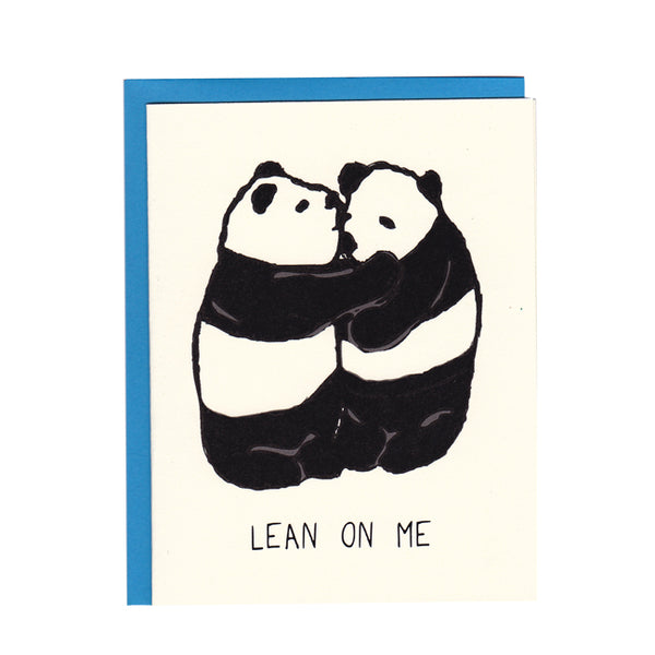 Lean on Me Panda Hug Greeting Card