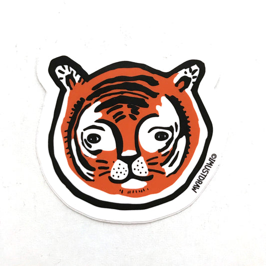 Tiger Head Sticker