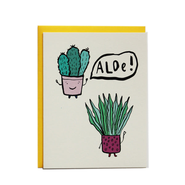 Aloe Hello Greeting Card