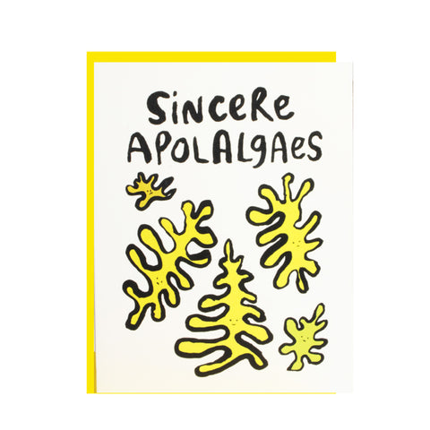 Sincere Apol_algaes Greeting Card