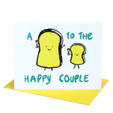 A Toast to the Happy Couple Wedding Greeting Card