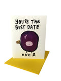 Girlfriend/ Boyfriend/Anniversary "Best Date Ever" Greeting Card