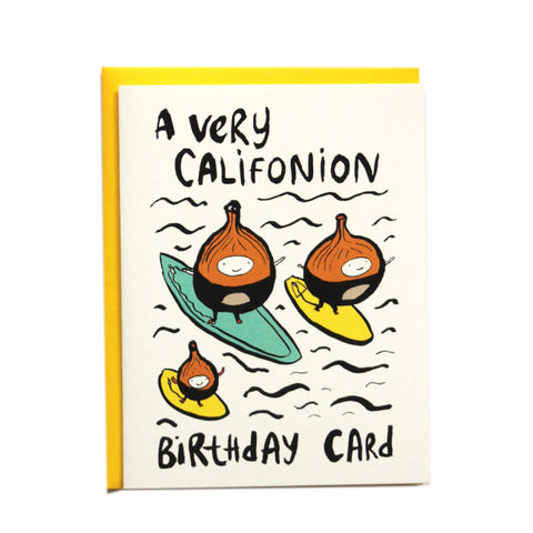 A Very Califonion Birthday Card