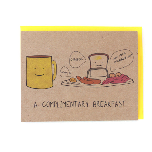 Complimentary Breakfast Card