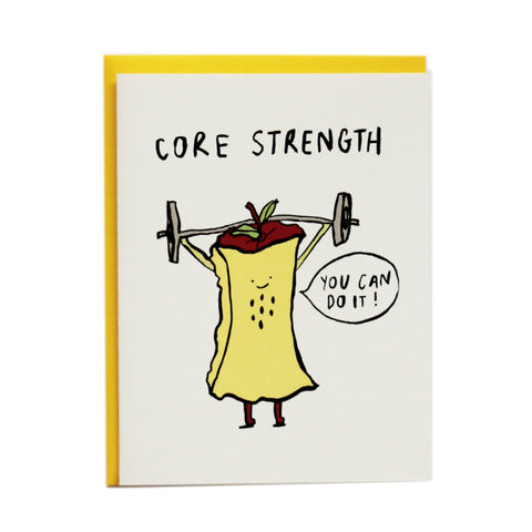 Core Strength greeting card