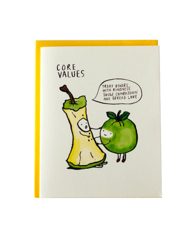 Core Values Greeting Card