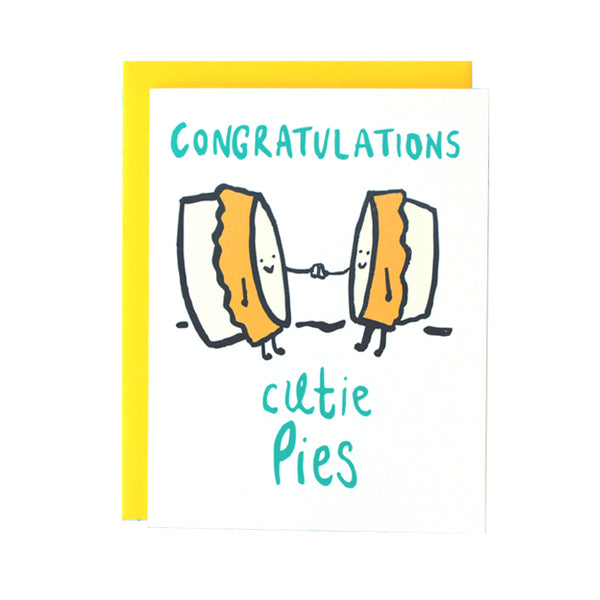 Congrats Cutie Pies Wedding Greeting Card