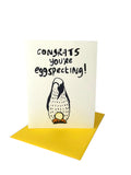 Congratulations You're Eggspecting Greeting Card