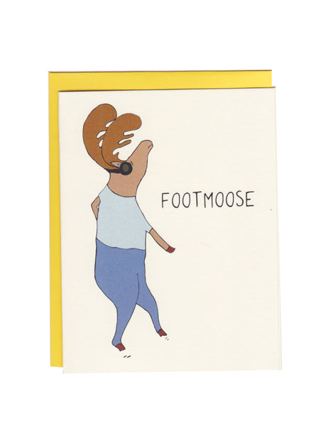 Footmoose greeting card