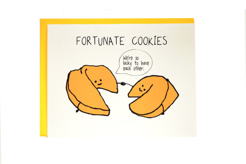 Fortunate Cookies Friends Greeting Card