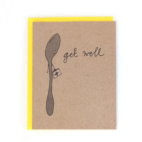 Get well spoon Greeting Card