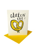 Gluten Tag Hello Greeting Card