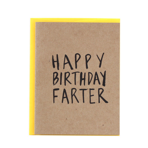 Happy Birthday Farter Card