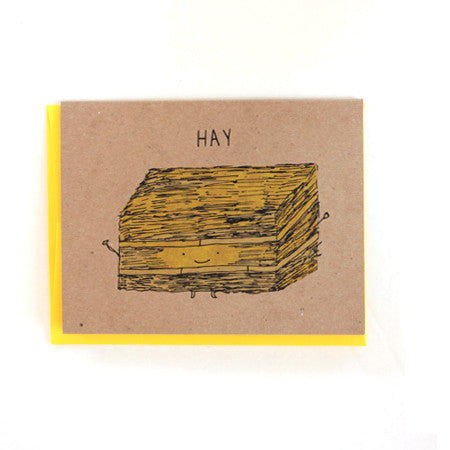 Hay Hey Hello Greeting Card