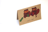Crafty Foxes Greeting Card