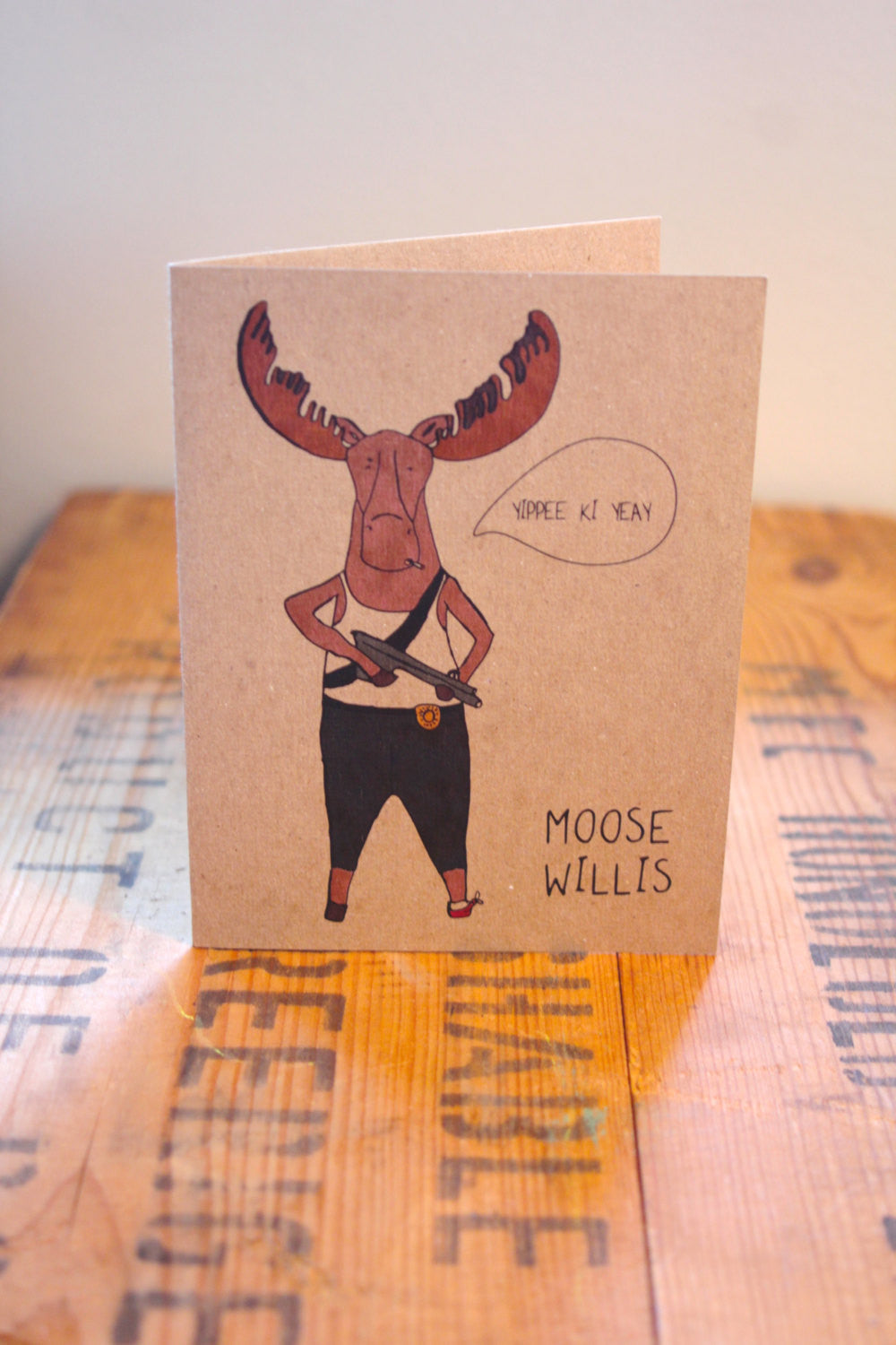 Moose Willis greeting card