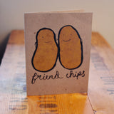 Friend Chips Greeting Card