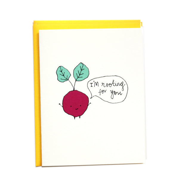 I'm rooting for You Greeting Card