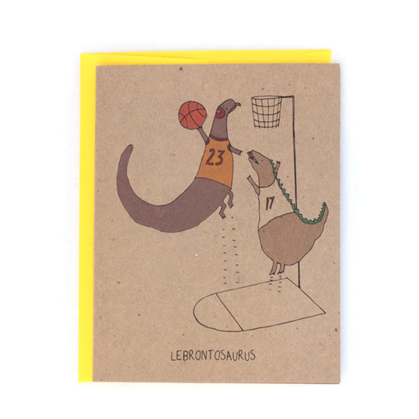 Lebrontosaurus Greeting Card