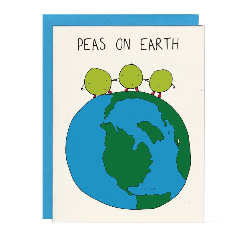 Peas on Earth Holiday Card