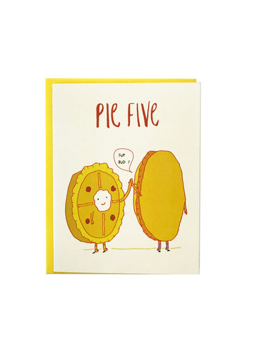 Pie Five Greeting Card