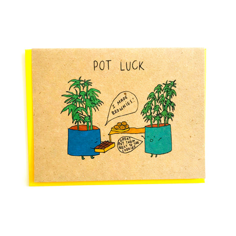 Pot Luck Greeting Card