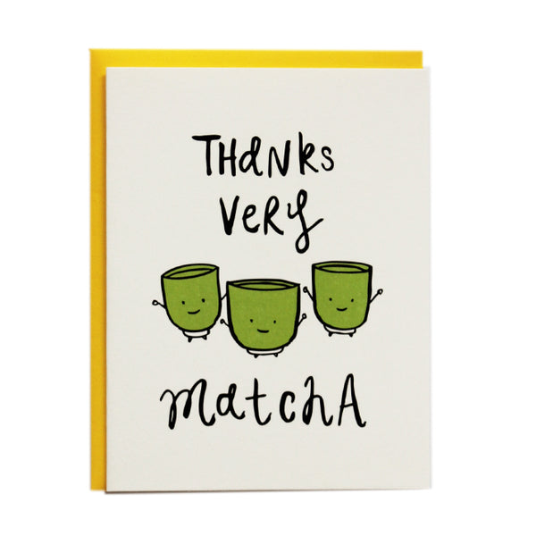 Thanks very Matcha Greeting Card