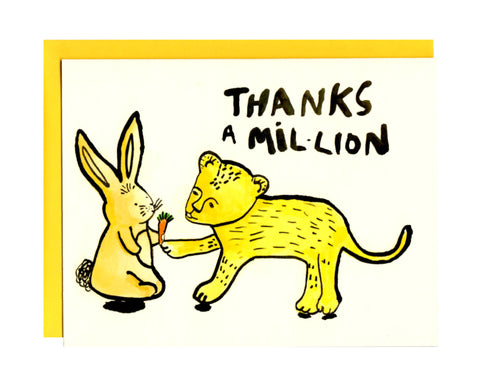 Thanks a Mil-lion Greeting Card