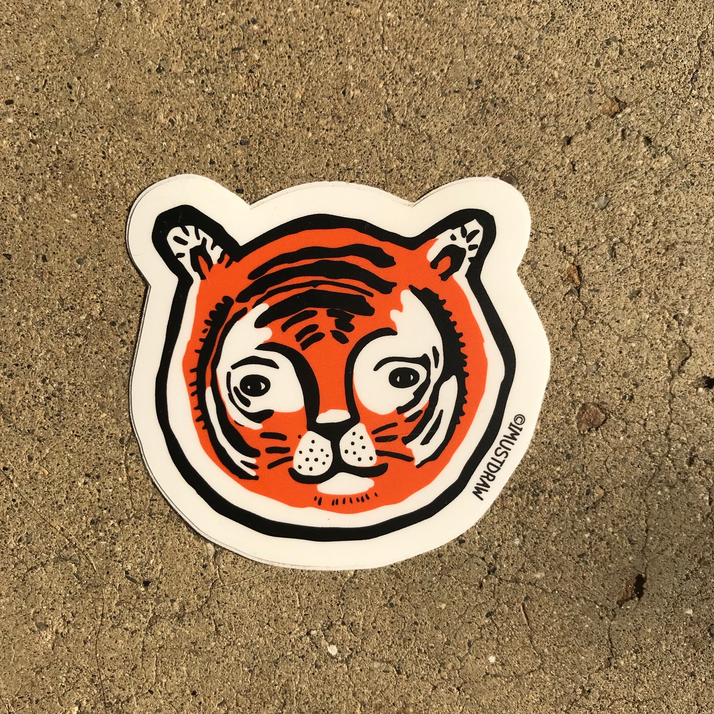 Tiger Head Sticker