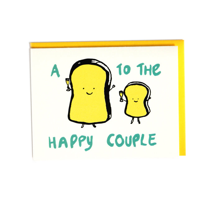 A Toast to the Happy Couple Wedding Greeting Card