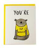 Top Koalatee Greeting Card