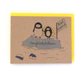 Wedding Penguins Greeting Card